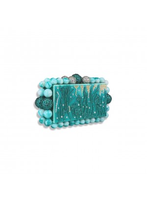 Green Coral Reef Minaudière