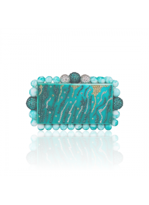 Green Coral Reef Minaudière